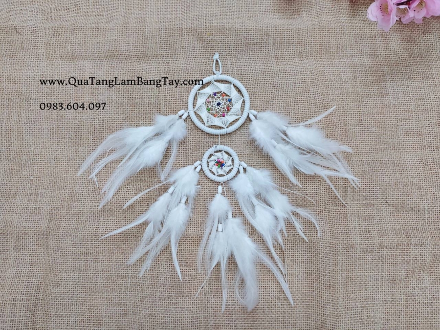 dreamcatcher màu trắng tinh khôi